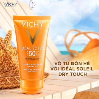 Kem chống nắng Vichy 50ml SPF 50, không nhờn rít, không màu