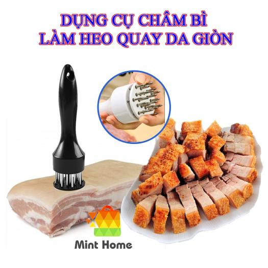 Dụng cụ châm bì, xăm bì, xâm bì, cây châm thịt, xâm thịt, xăm thịt, làm mềm thịt, làm heo quay da giòn,nhà bếp tiện lợi