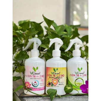 CỒN SÁT KHUẨN 70 ĐỘ VCLEAN HƯƠNG SẢ CHAI 100ML