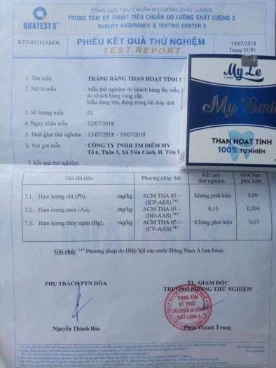 Bột trắng răng than tre hoạt tính MY SMILE