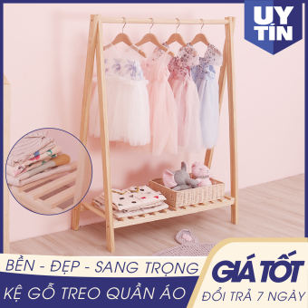Hàng Hot [ GIÁ TREO QUẦN ÁO CHỮ A ] Kệ để đồ Kệ treo quần áo Kệ treo quần áo chữ A Kệ gỗ treo quần áo chữ A -Giá treo quần áo bằng gỗ chữ A phụ kiện phòng ngủ. giá treo đồ kệ treo đồ - HIKAWA