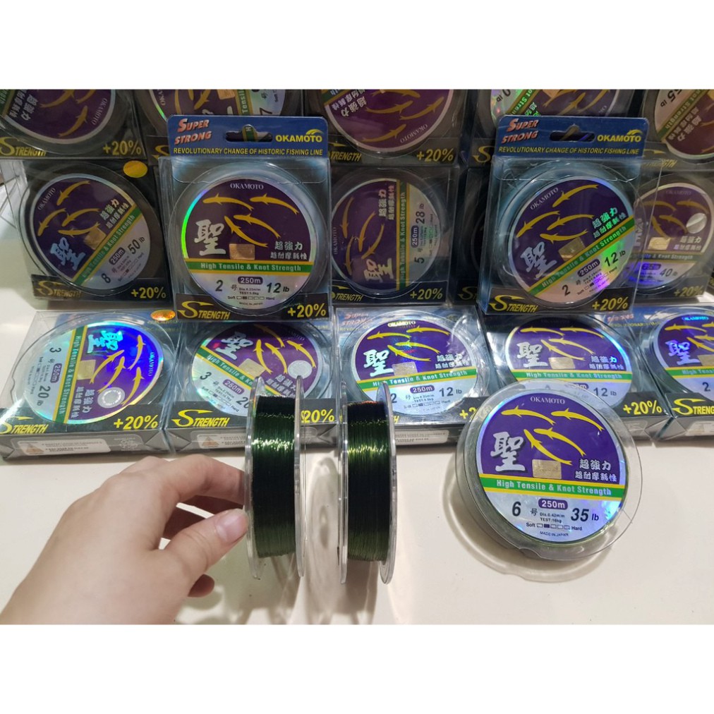 Cước câu 4 con cá 250m