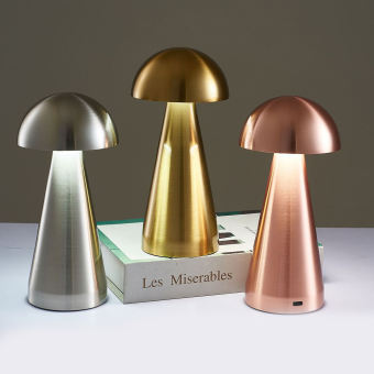 Đèn LED Để Bàn Cầm Tay Đèn Bàn Hình Nấm Led Cổ Điển Có Thể Sạc Được Không Dây Đèn Bàn Ăn Đèn Bàn Đầu Giường Phòng Ngủ Lãng Mạn Bằng Kim Loại Usb Đèn Ban Đêm Đèn Đọc Sách Cho Xe Hơi Cho Khách Sạn Nhà Hàng Đồ Trang Trí Quán Bar