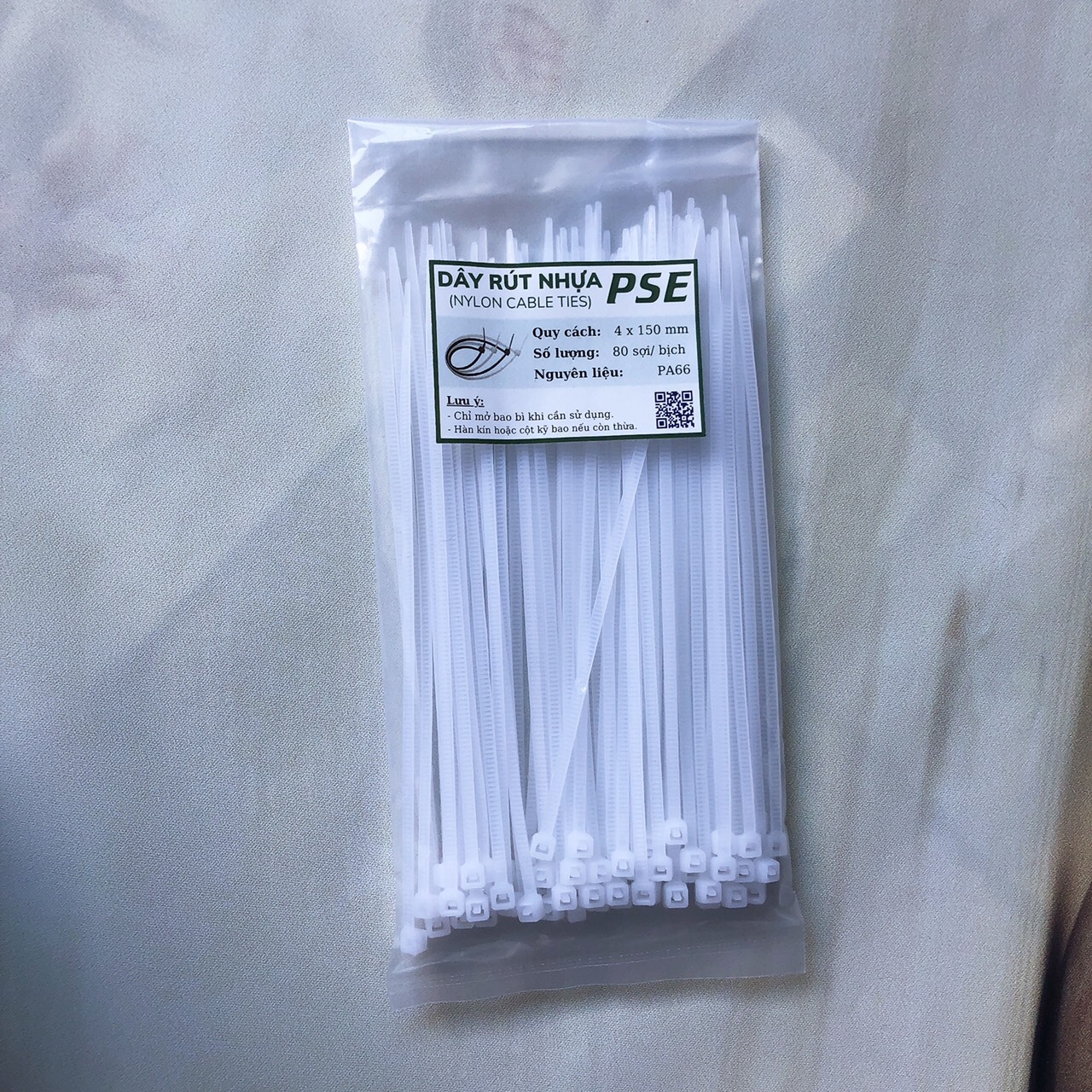 Dây rút nhựa pse đủ cỡ, dây rút 1 tấc rưỡi, 2 tấc, 2 tấc rưỡi, 3 tấc 4x150mm, 80 sợi/bịch