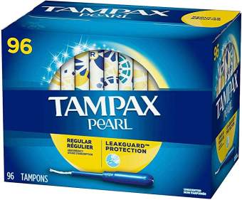 Băng vệ sinh Tampax Pearl regular 96 miếng của Mỹ