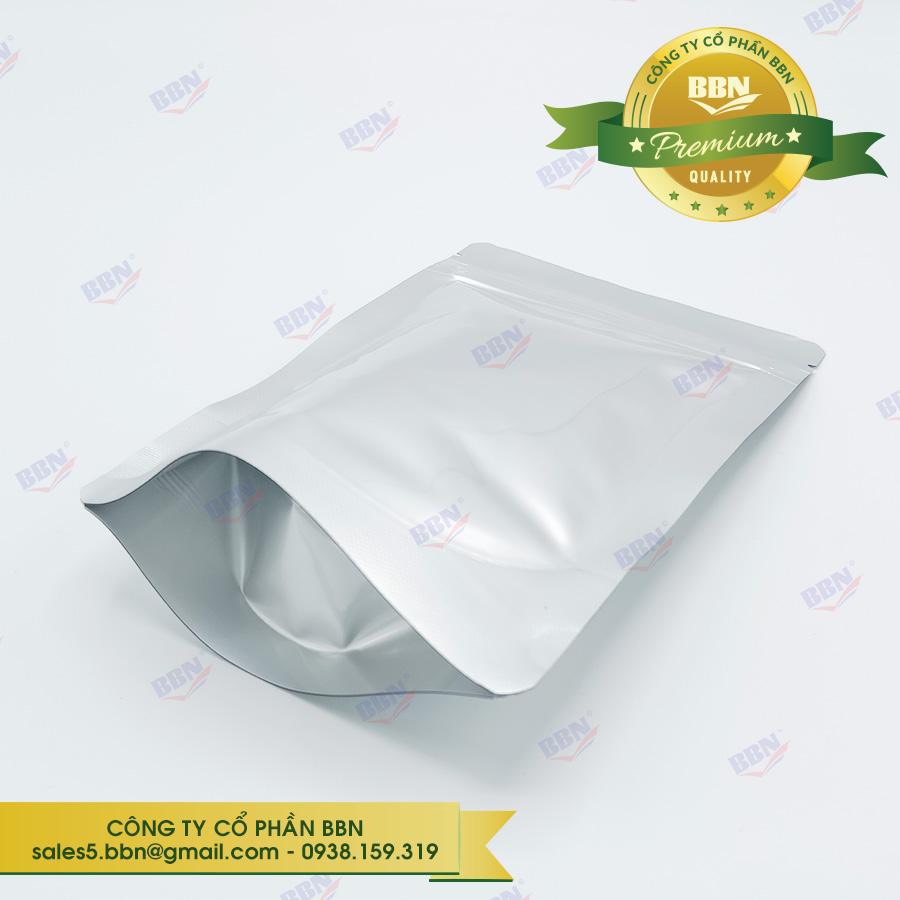 Túi zip đứng 2 mặt bạc 12x17cm tl 100g