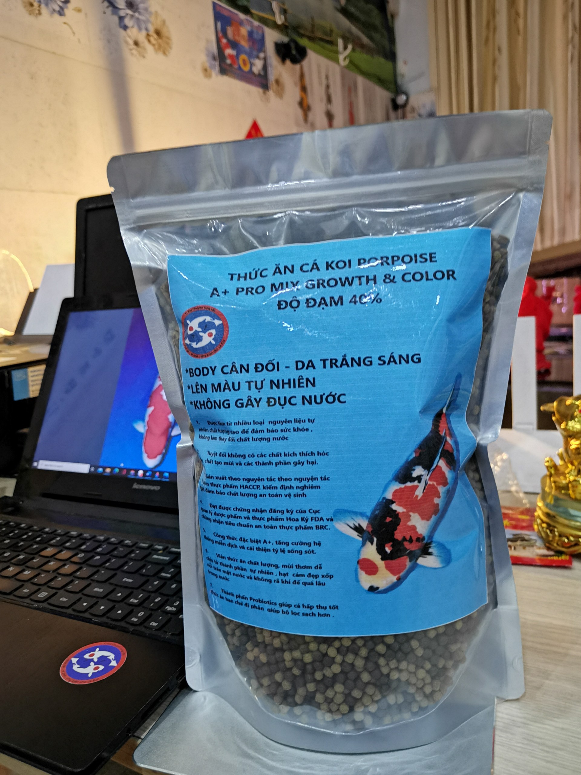 Cám Porpoise Mix A+ Growth & Color Colorthức ăn cao cấp cho cá Koi chiết ra t&uacutei Zip