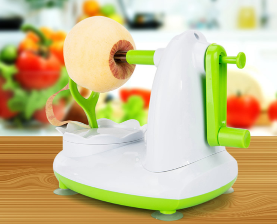 Máy gọt táo - máy gọt hoa quả- máy gọt đa năng, tặng kèm 2 lưỡi dao