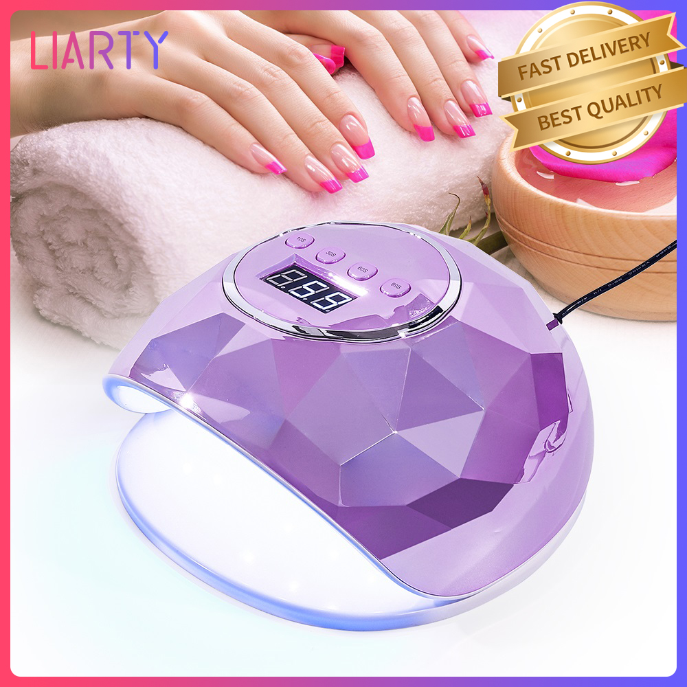 Gambar LIARTY Nail Lamp Nail UV Dryer 86W Colorful Mirror Diamond Nail Lamp Quick Dry Device