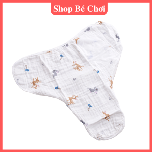 Chăn Quấn Ủ Kén Sợi Tre Cho Bé Sơ Sinh - Bé trai