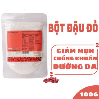 Bột Đậu Đỏ Nguyên Chất 100% Đắp Mặt Nạ Dưỡng Da Ngừa Mụn MILAGANICS 100 Gram (Túi ZIP) - Đ1