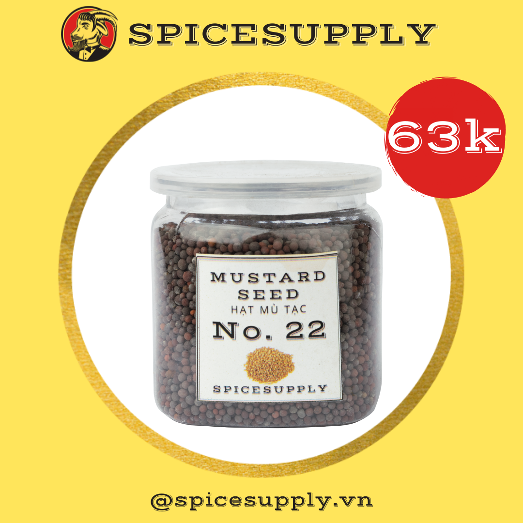 [HCM]Hũ 100g Black Mustard Seed - Hạt Mù Tạt Đen SPICESUPPLY Việt Nam
