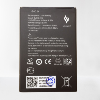 PIN VSMART BEE / BVSM - 220 / 2550 mAh ( BẢO HÀNH 6 THÁNG )