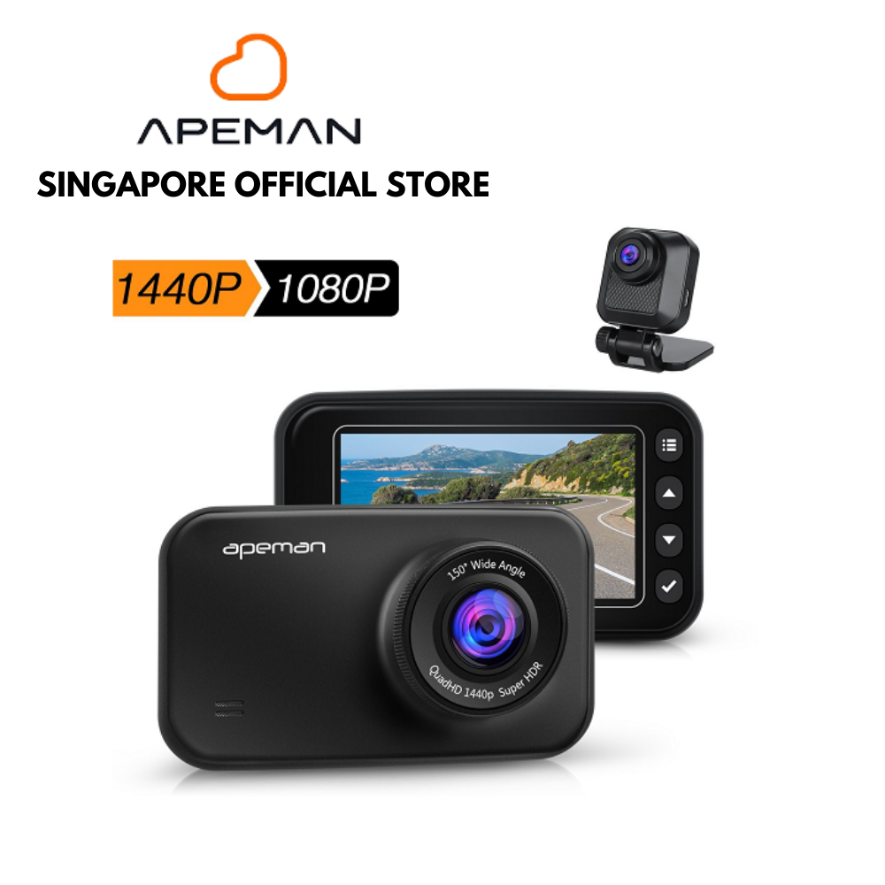 APEMAN 4K Touch Screen Built-in WiFi&GPS Dash Cam C770