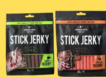 Thịt Cừu, Thịt Bò Que Snack Cho Chó BowWow Stick Jerky 90g