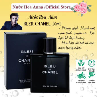 Nước Hoa Nam Chính Hãng Chanel Bleu De Chanel EDP 20ml, 10ml, Nước Hoa Nam Thơm Lâu, Gía Rẻ - Phong cách Mạnh mẽ, nam tính, sang trọng
