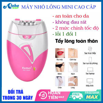 Dụng Cụ Cạo Lông Máy Cạo Lông Toàn Thân Kemei KM 189A tỉa lông chân, triệt lông tay, lông nách, cạo ria mép, Bikini- Hiệu quả, tiện lợi, an toàn
