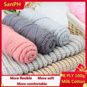 SoftFlex Crochet Yarn 8Ply - 100g for Knitting Scarf