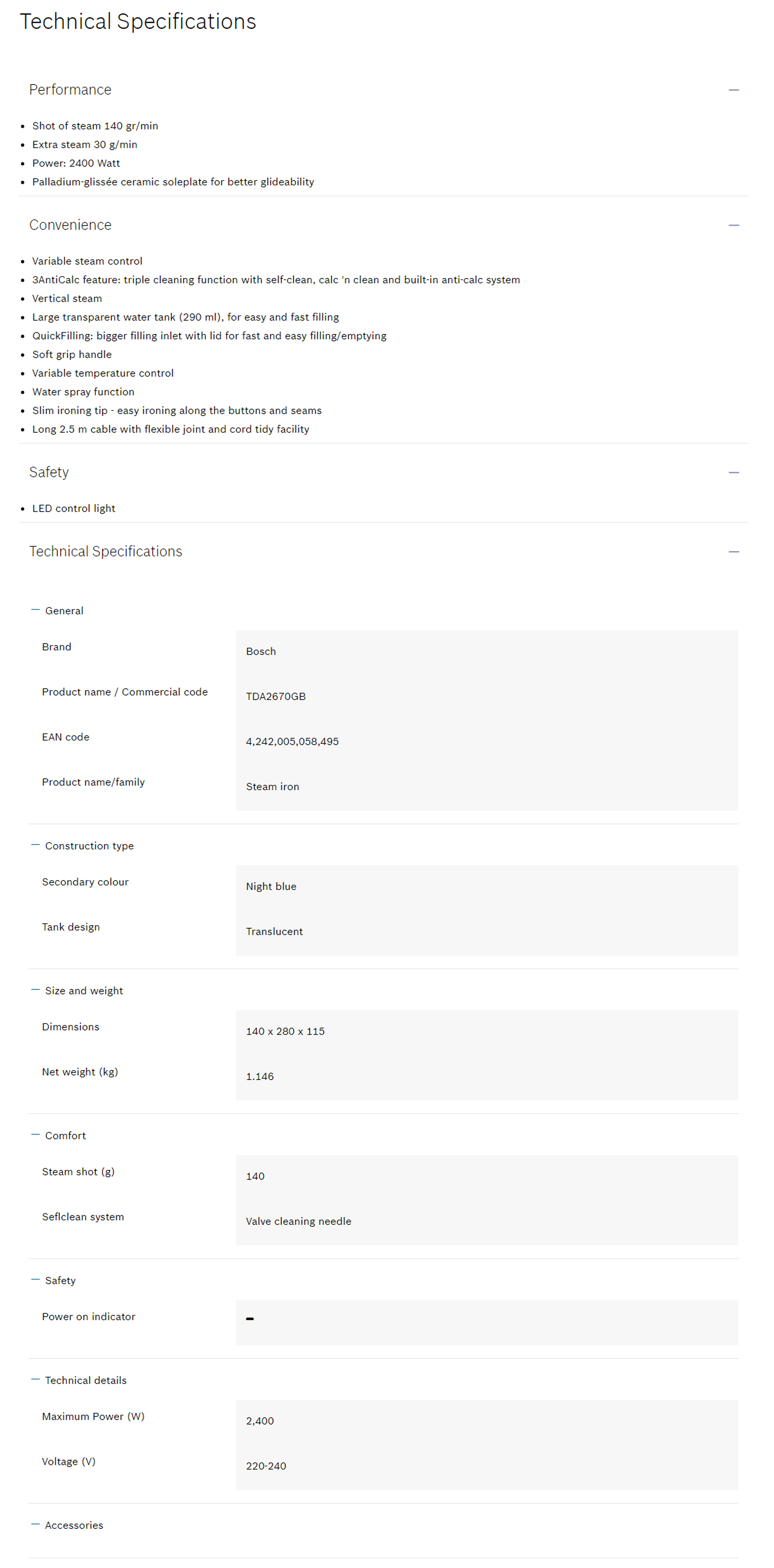 bosch tda2670gb