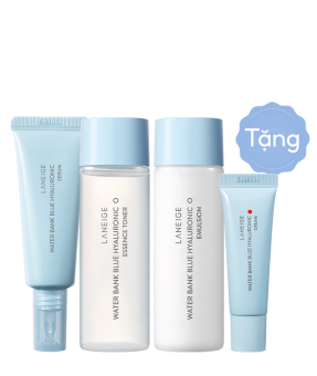 Bộ Quà Tặng Dưỡng Ẩm Và Làm Sạch Da Water Bank HA Laneige Dành cho Da Khô