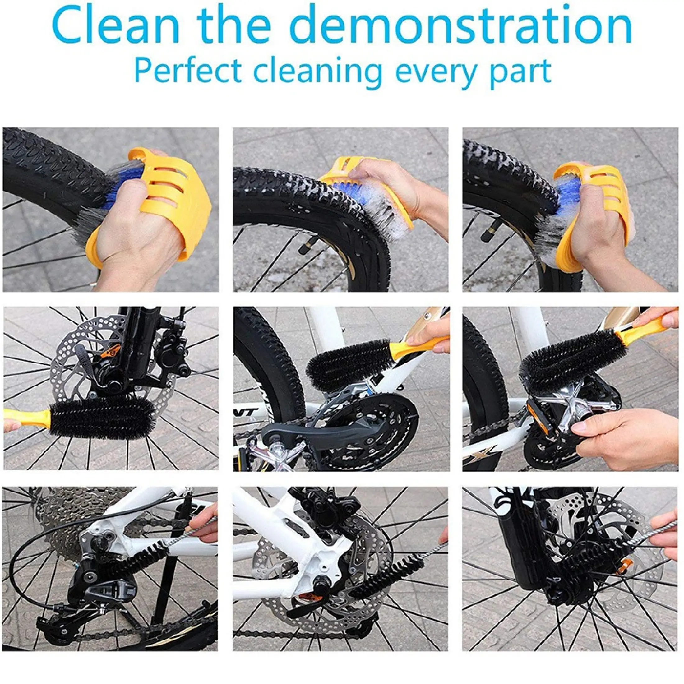 bike cleaning brush kit