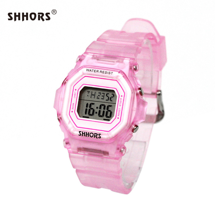 SHHORS Đồng Hồ Điện Tử Baby Chống Nước, Size 26mm, Thời Trang Dây Dẻo Chống Shock  691.