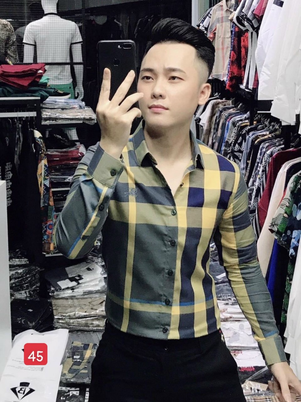 áo sơ mi nam đẹp mẫu mới tay dài phối viền với chất liệu cotton lụa cao cấp, bền màu, chuẩn men và bảnh bao thời trang Menshopps CL59