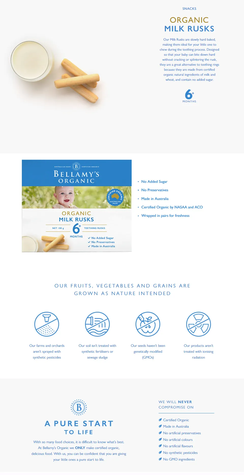 bellamy organic milk rusk