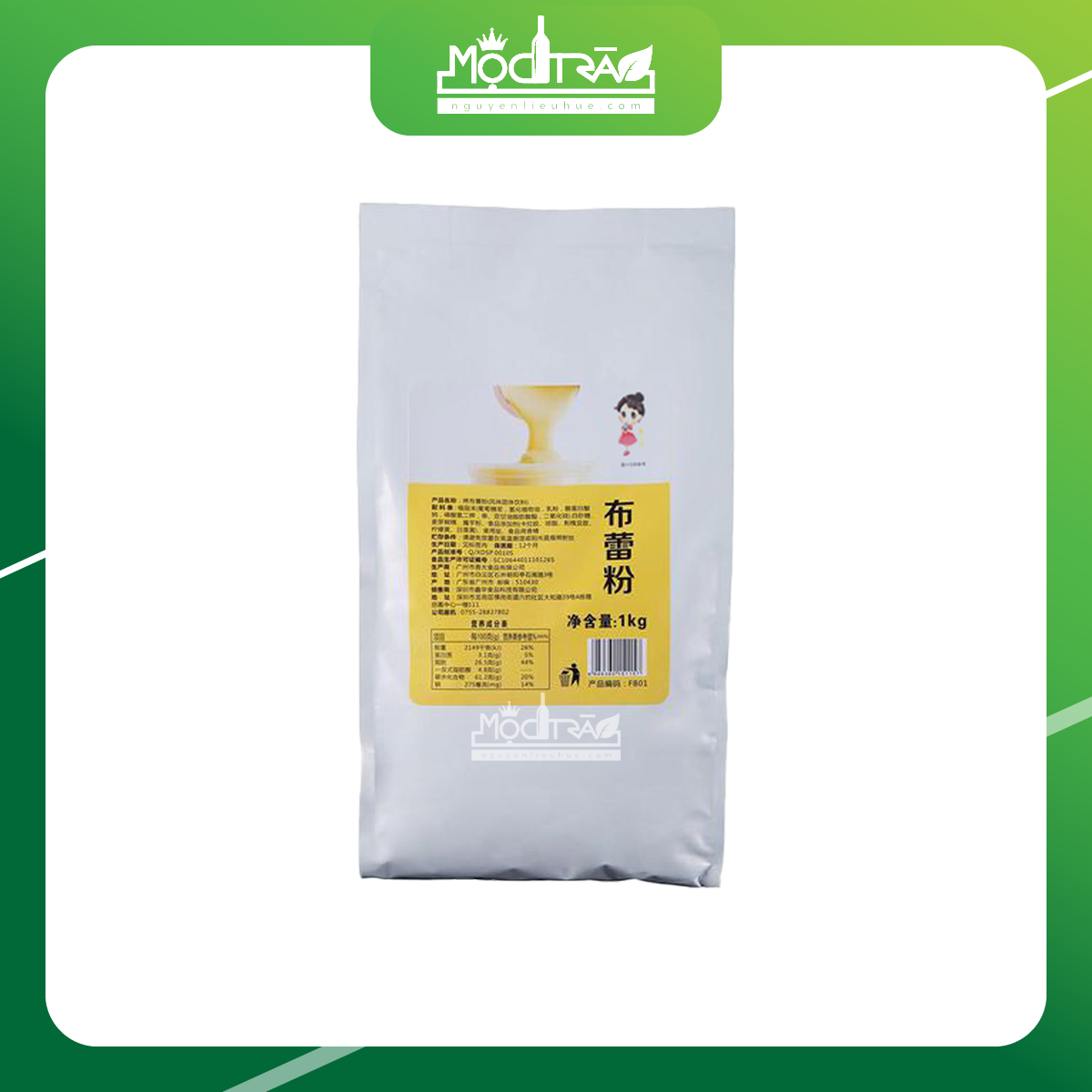 Bột kem trứng búp bê 1kg - thơm ngon, béo ngậy