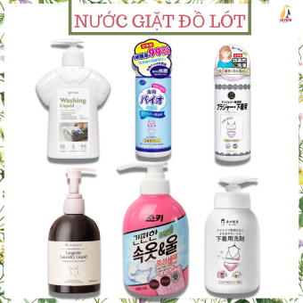 Nước giặt đồ lót/tất vớ Yesus Thái Lan/ Soki Hàn Quốc/ Lycocelle Nhật Bản thành phần tự nhiên, thơm lâu 500ml