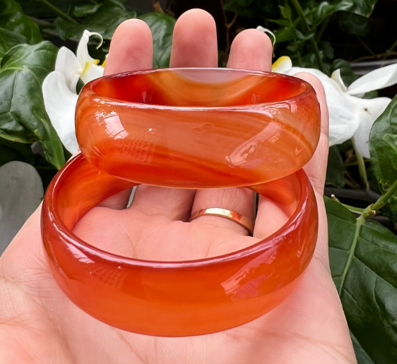 🍁VÒNG ĐÁ GIÁ SỈ- Vòng đá mã não bản hẹ đỏ tự nhiên NI 50-NI 58,vòng thời trang giá sỉ