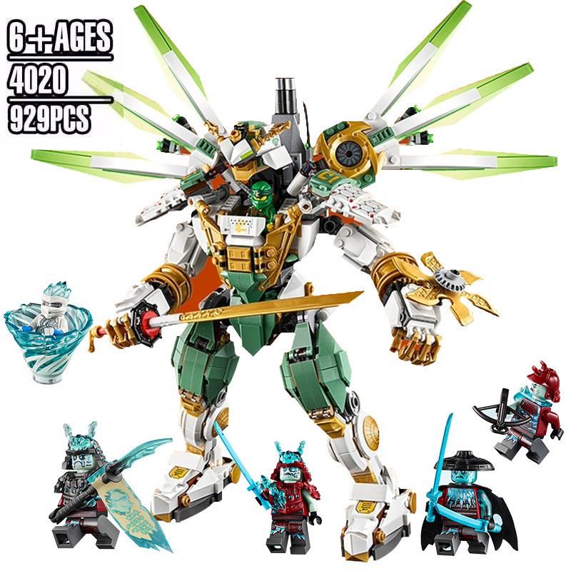 Bộ lắp ráp 4020 /7688 ( lắp ghép ninjago titan mech người máy samurai của lloyd 942 mảnh )