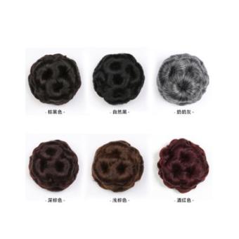 Tóc giả búi - Tóc giả búi hoa kẹp trung niên