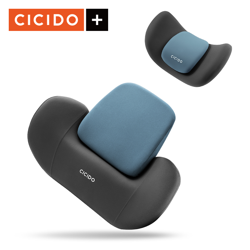 Bộ gối tựa đầu và tựa lưng cicido cao cấp chính hãng-gối tựa đầu ô tô hay gối tựa cổ dành cho xe hơi, tựa lưng ghế xe ô tô
