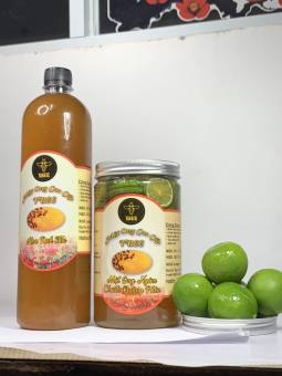 SP16 Mật ong rừng nguyên chất [Tbee] mật ong ngâm chanh đường phèn giúp giảm ho, tăng cường đề kháng