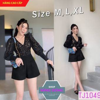 Jum Ngắn ???? Jum short ren tay dài cổ tim xinh xắn TJ1049