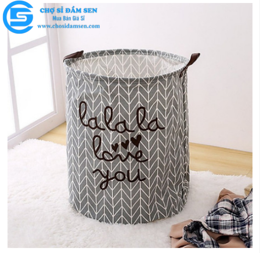 Giỏ đựng quần áo chăn màn đựng đồ chơi đồ giặt đồ dơ siêu rộng đa năng có thể gấp gọn tiện dụng G02-W01