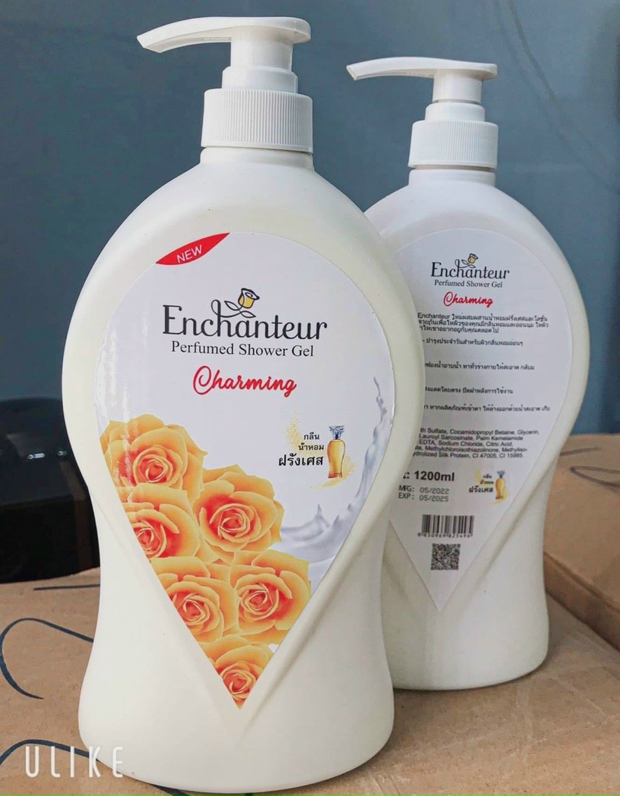 [Mẫu Mới] Chai 1200ML Sữa Tắm Enchanteur Hương Nước Hoa , Dưỡng Sáng Mịn Da , Thơm Ngát Hương Hoa - -GIÁ TỐT