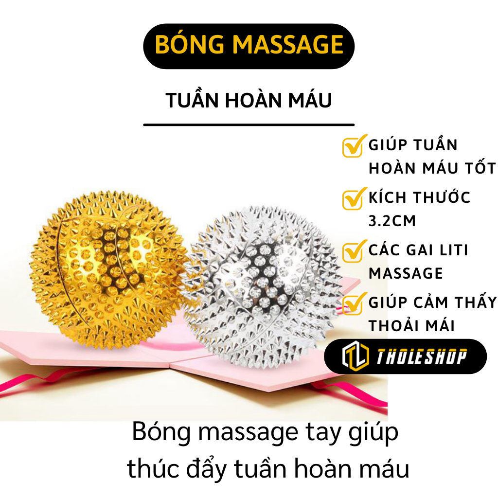 Bóng massage - Bóng gai massage giảm đau nhức mỏi, thông huyết giảm đây - Bóng mát xa tay, chân giãn cơ