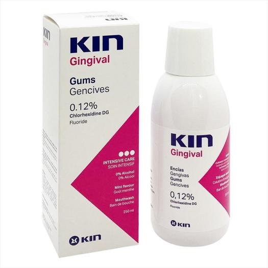 Nước Súc Miệng KIN GINGIVAL [Chai 250ml] - Sát Khuẩn Miệng Họng Ngăn Ngừa Viêm Nướu, Sâu Răng, Mảng Bám