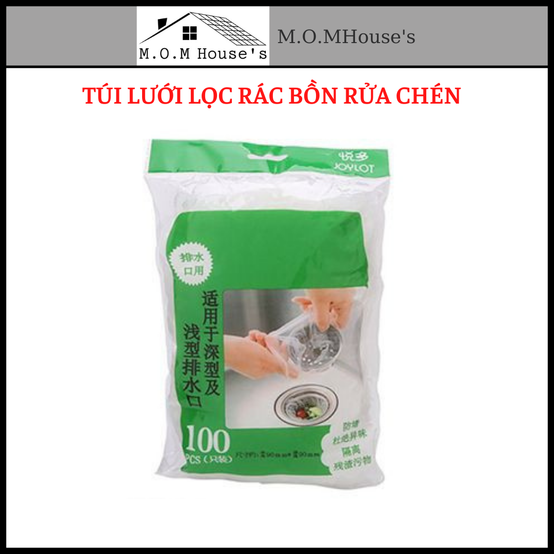Túi lưới lọc rác bồn rửa chén, bát_Túi 100 chiếc, cái_Lưới lọc rác bồn rửa chén bát_M.O.M House's