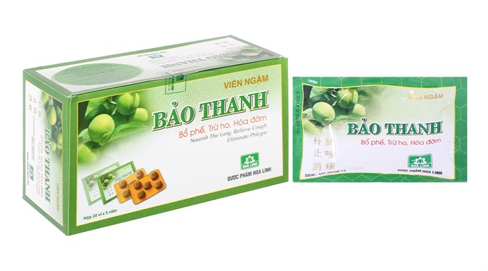 Viên ngậm Bảo Thanh hộp 20 vỉ - hộp xanh