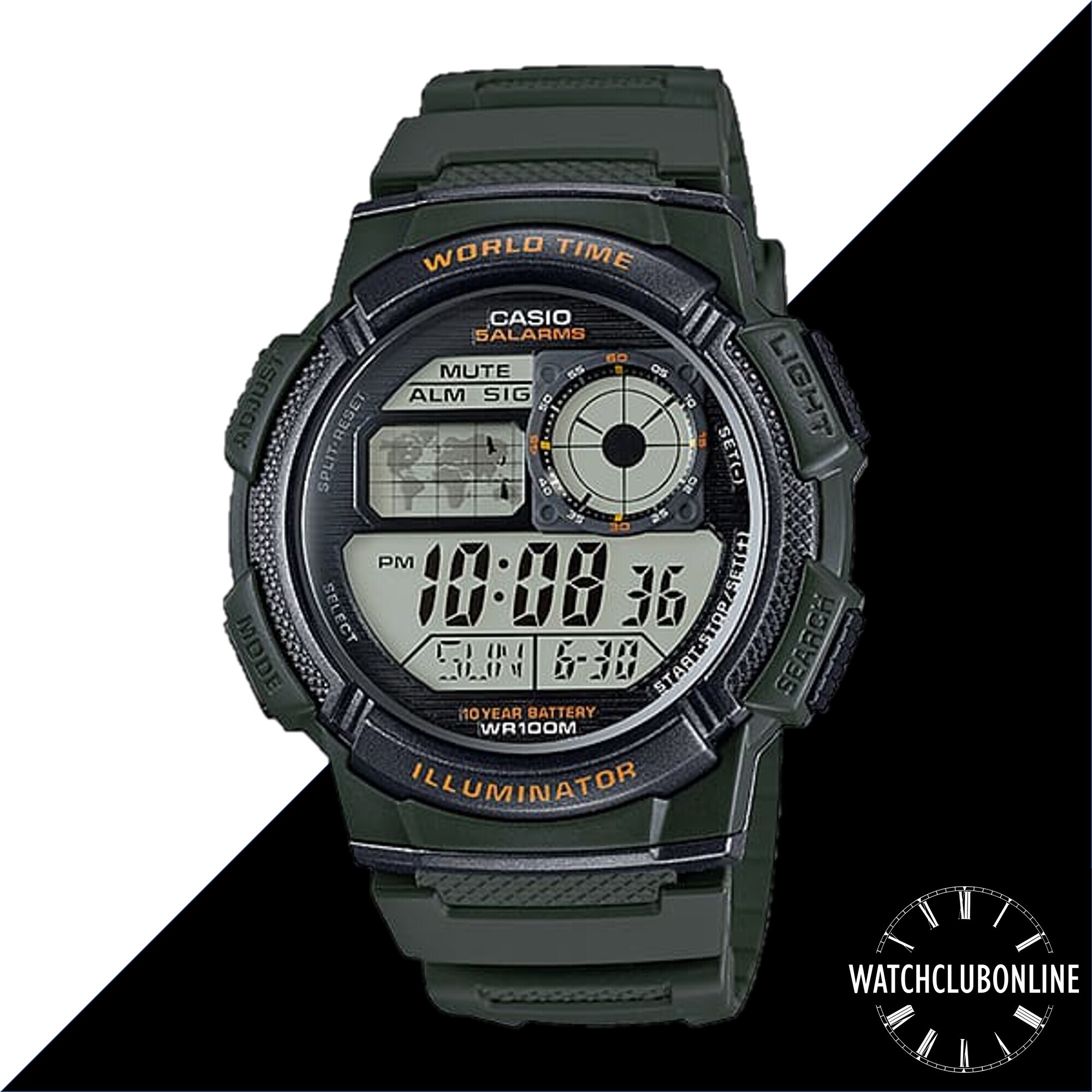 Casio hot sale salarms ae1000w