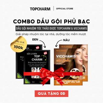 Dầu gội phủ bạc GỘI LÀ ĐEN, GỘI LÀ NÂU che phủ bạc tóc tại nhà