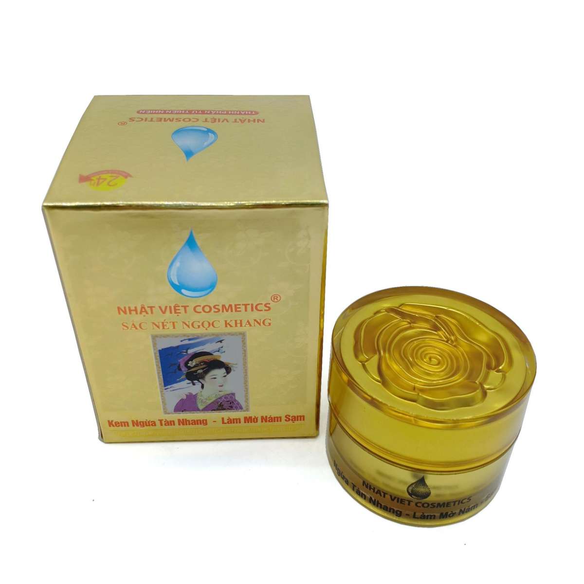 Kem ngừa tàn nhang - Làm mờ nám sạm Sắc Nét Ngọc Khang 10g (vàng)