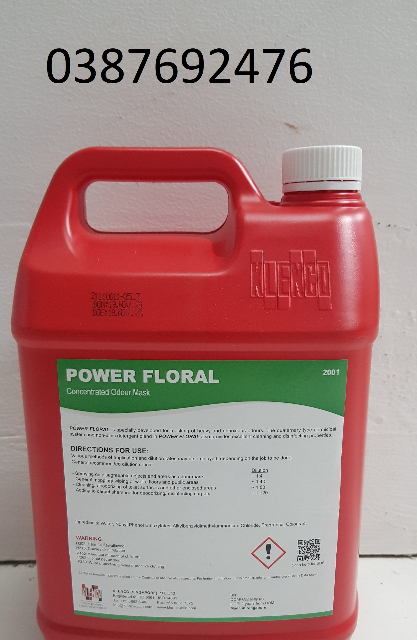 Power floral nước lau sàn khử khuẩn