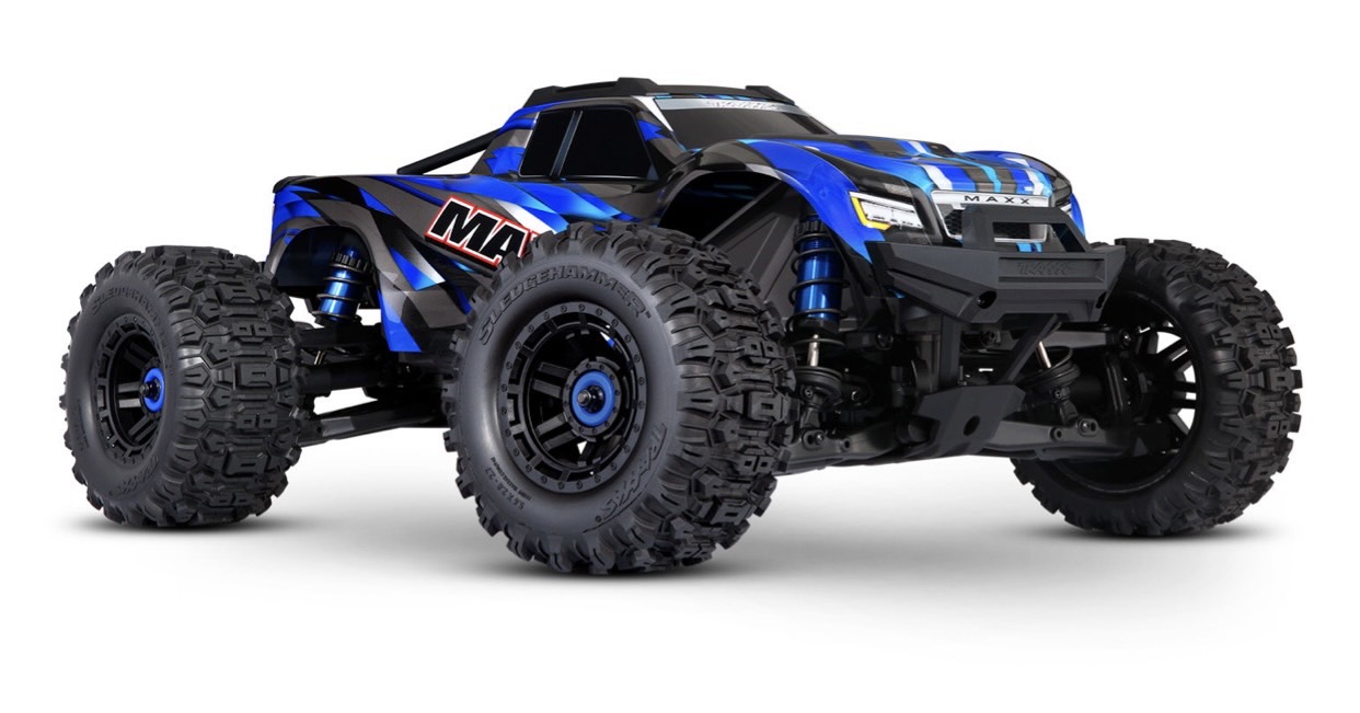 รถบังคับ Traxxas MAXX w/ WideMaxx 1/10 รถความเร็ว 85 km ระบบไฟฟ้า กันน้ำ พร้อมบัตรรับประกันขับเคลื่อน 4 ล้อ Waterproof ชุดไฟกันน้ำอย่างเต็มรูปแบบ ราคา 26,800 บาท*ส่งฟรี