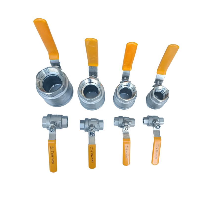 Van bi inox 201/304 đủ size van nước inox van khoá nước tay gạt chất liệu bằng thép không gỉ
