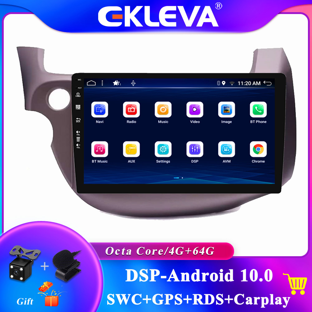 RoverOne Car Stereo Radio For Honda Fit Jazz 2004 2005 2006 2007 With CarPlay Android Auto Multimedia Player GPS Navigation Touch Screen Bluetooth - View #9