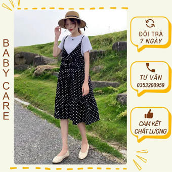 VÁY BẦU ĐẸP-ĐẦM BẦU CÔNG SỞ YẾM CHẤM BI HÀNG ĐẸP